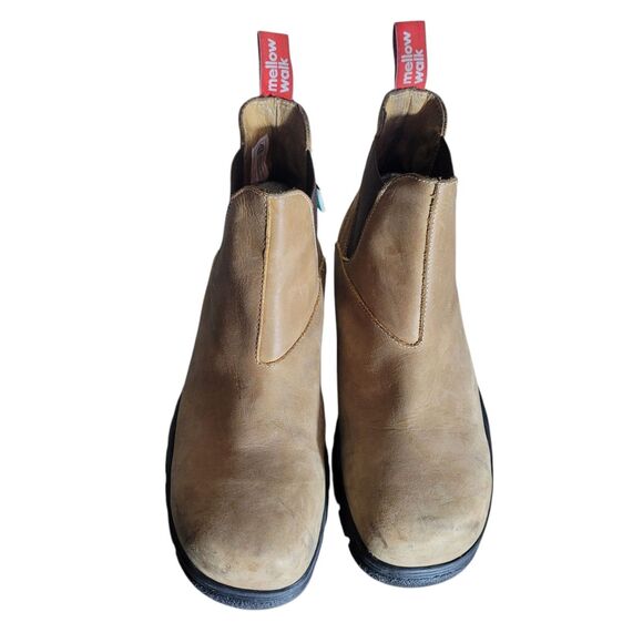 Mellow Walk Maddy Chelsea Pull On Boots Women's Size 10 Tan Composite Toe Safety - Picture 6 of 11